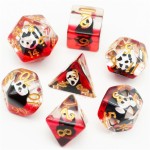 UDIXI Entombed Poly Dice set - Skull - Ghostface